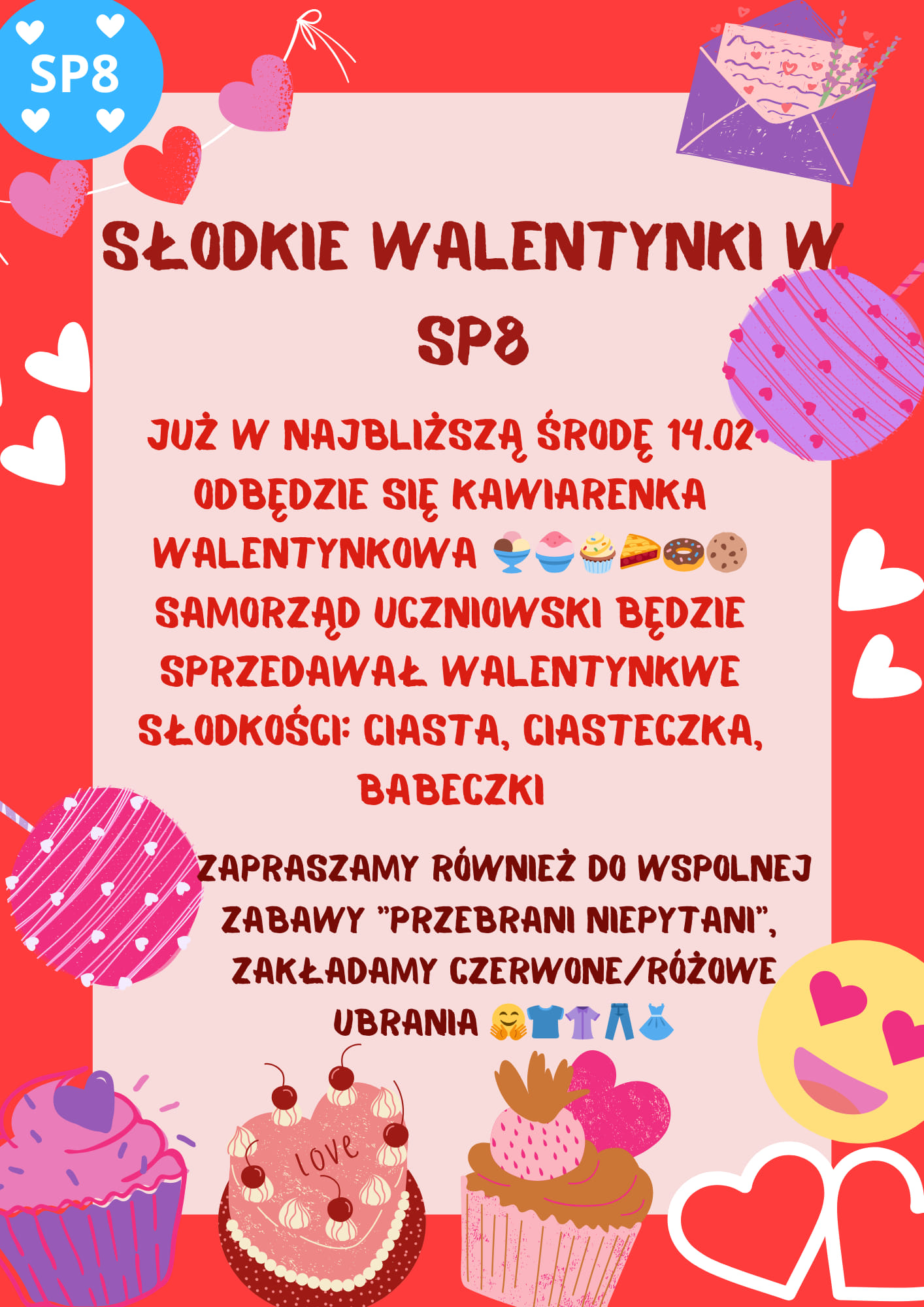 Słodkie walentynki w SP 8