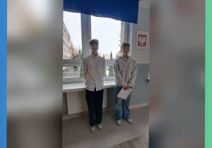 Igor i Mateusz z klasy 8a osiągnęli wspaniały sukces – awansowali do rejonowego etapu Wojewódzkiego Konkursu Przedmiotowego z Języka Angielskiego!