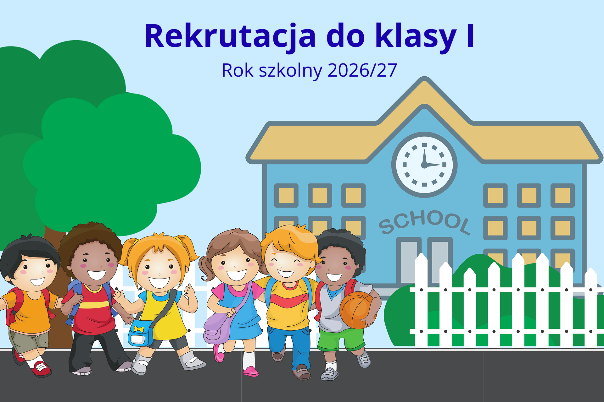 Rekrutacja do klasy pierwszej - plakat