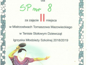 Igrzyska Młodzieży Szkolnej - Tenis stołowy dziewcząt