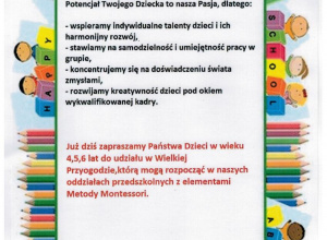 Dzień otwarty w oddziałach przedszkolnych