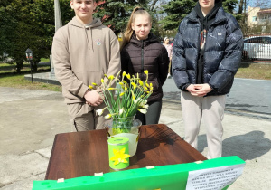 Wolontariusze podczas kwesty w ramach akcji Pola nadziei.