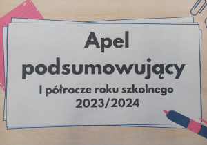 Apel podsumowujący I półrocze w SP8