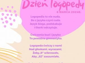 6 marca - Europejski Dzień Logopedy