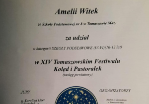 XIV Tomaszowski Festiwał Kolęd i Pastorałek