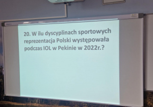 II etap szkolnego Konkursu Wiedzy Olimpijskiej