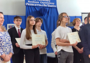Uczeń w gronie nagrodzonych za najciekawszą pracę o książce