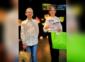 Wyróżnieni uczniowie naszej szkoły w VIII Powiatowym Konkursie Recytacji Poezji w Języku Angielskim