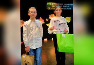 Wyróżnieni uczniowie naszej szkoły w VIII Powiatowym Konkursie Recytacji Poezji w Języku Angielskim