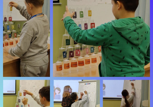 Uczniowie klasy 3b podczas warsztatów w filii Biblioteki Pedagogicznej w Tomaszowie Mazowieckim.