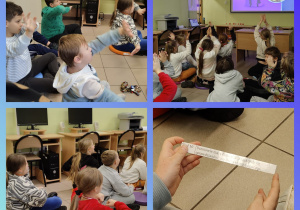 Uczniowie klasy 3b podczas warsztatów w filii Biblioteki Pedagogicznej w Tomaszowie Mazowieckim.