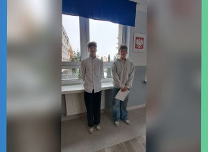 Igor i Mateusz z klasy 8a osiągnęli wspaniały sukces – awansowali do rejonowego etapu Wojewódzkiego Konkursu Przedmiotowego z Języka Angielskiego!