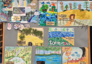 Nagrodzone prace w w Miejskim Konkursie Plastycznym „Przyroda naszego regionu”