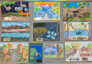 Nagrodzone prace w w Miejskim Konkursie Plastycznym „Przyroda naszego regionu”