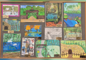 Nagrodzone prace w w Miejskim Konkursie Plastycznym „Przyroda naszego regionu”