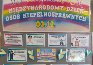 Plakat - Międzynarodowy Dzień Osób z Niepełnosprawnościami.