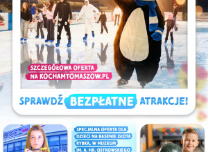 Tomaszowskie ferie na medal! - plakat informacyjny