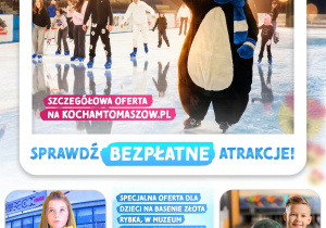 Tomaszowskie ferie na medal! - plakat informacyjny