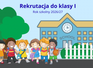 Rekrutacja do klasy pierwszej - plakat