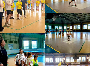 Uczniowie szkoły podczas zawodów sportowych rywalizują w konkurencjach indywidualnych i drużynowych.