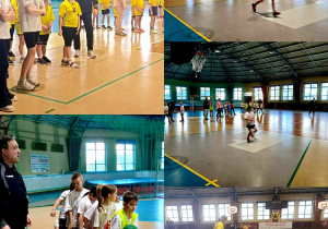 Uczniowie szkoły podczas zawodów sportowych rywalizują w konkurencjach indywidualnych i drużynowych.