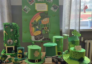 Zielone kapelusze - prace konkursowe z okazji Dnia Świętego Patryka