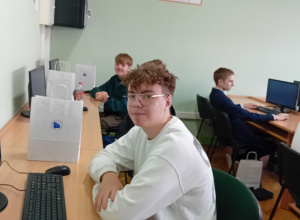 Finaliści naszej szkoły podczs V Powiatowego Konkursu Informatycznego "Cyber-Arbuz"