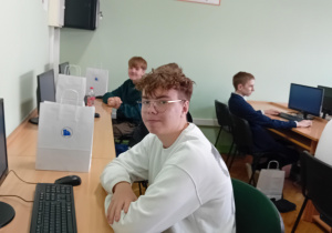 Finaliści naszej szkoły podczs V Powiatowego Konkursu Informatycznego "Cyber-Arbuz"