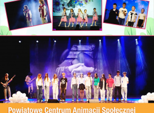 Plakat informacyjny - Dzień Rodziny! 29 kwietnia, godzina 17:00 Powiatowe Centrum Animacji Społecznej