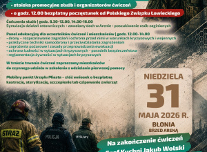 Razem na ratunek - plakat informujący o wydarzeniu