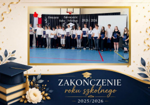 Uroczyste zakończenie roku szkolnego 2025/26 - uczniowie klasy 8 a