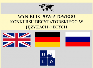 IX POWIATOWY KONKURS RECYTATORSKI W JĘZYKACH OBCYCH