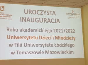 Inauguracja roku akademickiego 2021/2022 Uniwersytetu Dzieci i Młodzieży