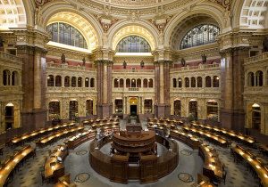 Czytelnia Biblioteki Kongresu Stanów Zjednoczonych - USA - Waszyngton (Library of Congress)