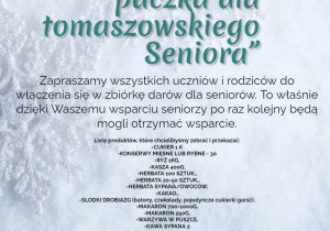 Świąteczna paczka dla tomaszowskiego Seniora