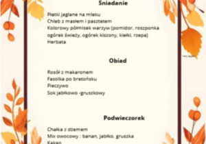 Jadłospis 7.10.2025 r.
