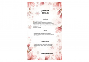 Jadłospis 23.02.2026 r.