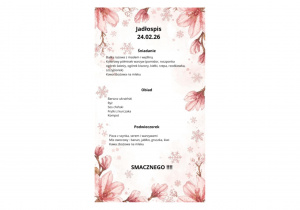 Jadłospis 24.02.2026 r.